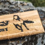Personalised Laser Engraved Wooden Name Plate with Horse