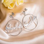 Boucles d'oreilles personnalisées avec des noms de formes variées
