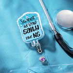 Personnalisé Badge Bobine Briller IV Sac Infirmière