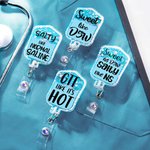 Personnalisé Badge Bobine Briller IV Sac Infirmière