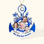 Décoration suspendue Anchor personnalisée avec photos pour cadeau de père