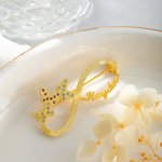 Personnalisé Broche Nom Papillon Infini