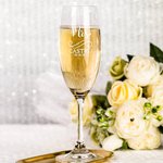 Set de 2 verres à champagne de mariage personnalisés Cadeau pour les couples