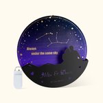 Veilleuse de Ciel Nocturne Personnalisée avec Nom et Constellation Cadeau de Saint-Valentin ou d'Anniversaire