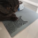 Personalisierte Haustier-Futter Matte mit Foto und Namen Hundefutter Katzenfutter Geschenk für Haustierliebhaber Tierhalter