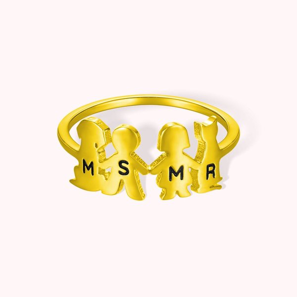 Personnalisé Bague Animal de compagnie Adorable Initiale
