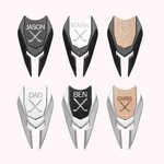 Engraved Golf Marker Divot Repair Tool