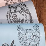 Personalisierte Haustier-Futter Matte mit Foto und Namen Hundefutter Katzenfutter Geschenk für Haustierliebhaber Tierhalter