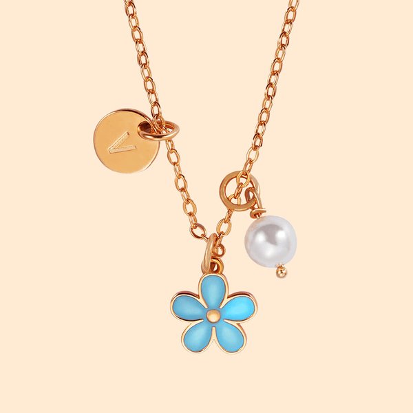 Custom Flower Girl Necklace