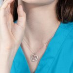 Custom Stethoscope Necklace Nurse Gift