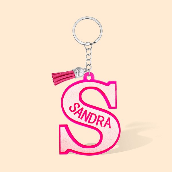 Custom Acrylic Name Tag with Tassel