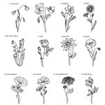 Personligt korshalsband med födelseblomma födelsesten och namn religiöst hänge smycke dop födelsedagspresent för kvinnor