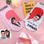 Chausettes Personnalisés avec Noms du Couple Manifestation d'Amour Cadeau d'Anniversaire Saint-Valentin pour Couple