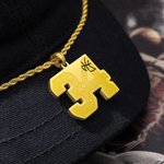 Collier Prénom Gravure Personnalisée Pendentif Numéro Cadeau Anniversaire pour Amateur de Sport