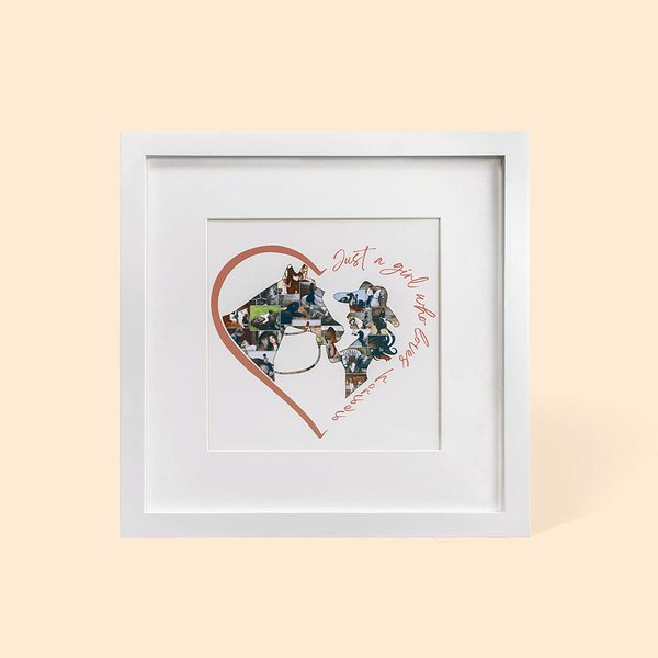 Custom Horse and Girl Photo Print Frame Horse Lover Gift