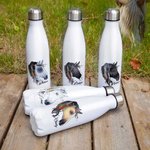 Bouteille d'Eau Personnalisée avec Nom de Cheval Gobelet 500ml Cadeau d'Anniversaire pour Amoureux des Chevaux