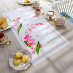 Torchon à fleurs du mois de naissance