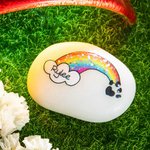 Personalisierte Pet Memorial Regenbogenbrücke Stein