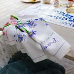 Torchon à fleurs du mois de naissance