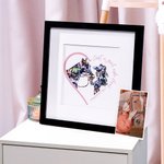 Cadre photo personnalisé Cheval et fille Cadeau pour amoureux des chevaux