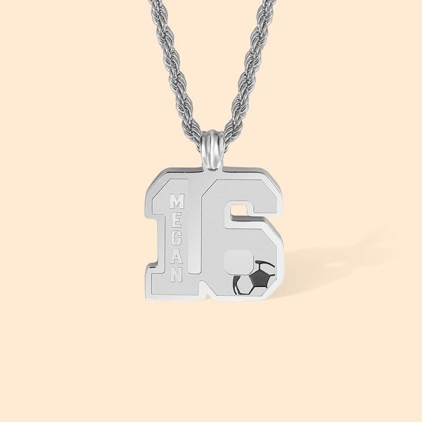 Collar Número de Fútbol Personalizado con Nombre