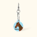 Etichetta identificativa equestre personalizzata