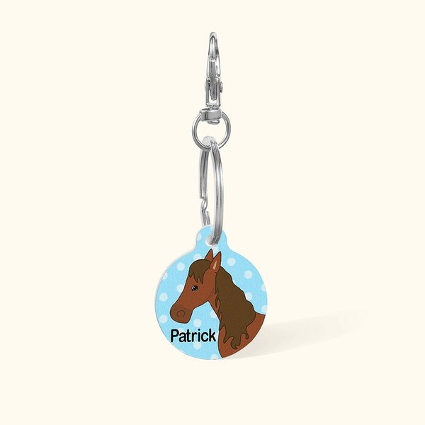 Personalized Horse Bridle ID Tag with Name Birthday Gift for Horse Lovers