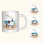 Tazza commemorativa personalizzata per coppia e animale domestico
