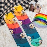 Personalised Unisex Dog Face Socks Gift for Dog Lovers