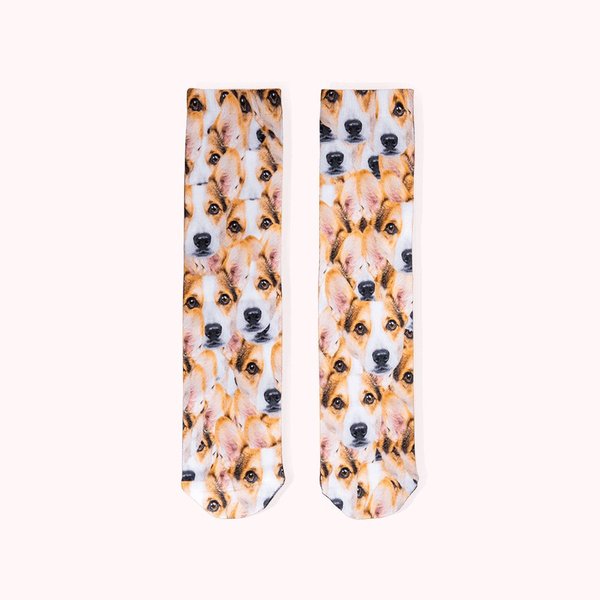 Personalisierte Unisex Hund Gesicht Socken Geschenk für Hundeliebhaber