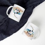 Tazza commemorativa personalizzata per coppia e animale domestico