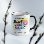Mug commémoratif pont de l'arc-en-ciel personnalisé Cadeau pour animaux de compagnie