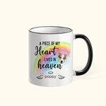 Mug commémoratif pont de l'arc-en-ciel personnalisé Cadeau pour animaux de compagnie