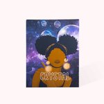 Personnalisé Toile Peinture Décorative Fille Cheveux bouclés Sans cadre
