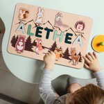 Puzzle personalizzato con animali per bambini, regalo per la cameretta del bambino