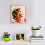 Cadre en bois personnalisé pour photo d'animaux de compagnie avec mosaïque Pixel Art