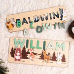 Puzzle personalizzato con animali per bambini, regalo per la cameretta del bambino