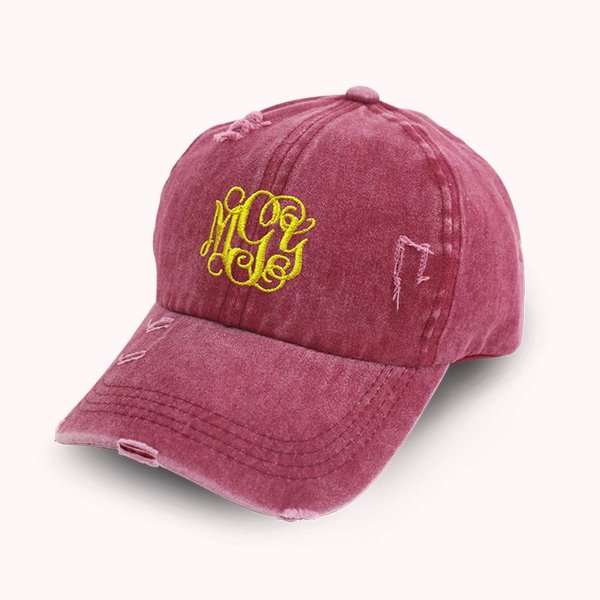 Personalised Embroidery Monogram Baseball Cap