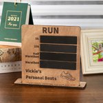 Tableau Personnalisé avec Nom et Texte Cadeau Anniversaire Tournoi pour Coureurs Marathon