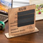 Tableau Personnalisé avec Nom et Texte Cadeau Anniversaire Tournoi pour Coureurs Marathon