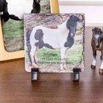 Personalised Colourful Photo Rock Slate for Memorial