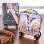 Personalised Colourful Photo Rock Slate for Memorial