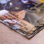 Personalised Colourful Photo Rock Slate for Memorial