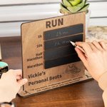 Tableau Personnalisé avec Nom et Texte Cadeau Anniversaire Tournoi pour Coureurs Marathon
