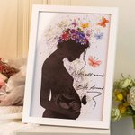A4 Photo Frame Ultrasound Scan Image Sonogram Pregnancy Art for Mother
