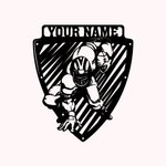 Personalized Football Player Metal Decor Gift for Sport Lover