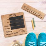 Tableau Personnalisé avec Nom et Texte Cadeau Anniversaire Tournoi pour Coureurs Marathon