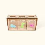 Personalised Child’s Bank Give Save Spend Bank Wood Piggy Bank Nursery Décor Baby Shower Gift