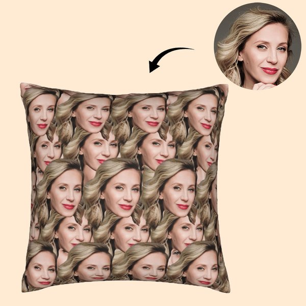 Personnaliser la housse de coussin avec photo du visage