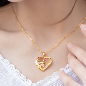 Collar personalizado con forma de corazón 1 a 6 nombres grabados y piedras de nacimiento regalo de cumpleaños para mamá y abuela